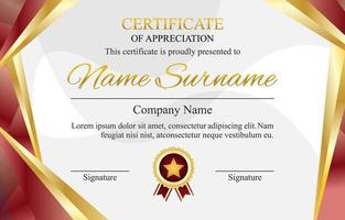 Professional Certificate Gradient Template vector