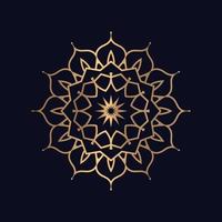 Floral mandala art design background premium vector