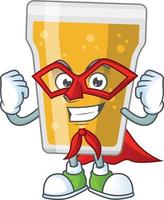 Cartoon character of mug of beer vector