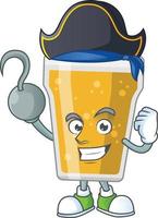 Cartoon character of mug of beer vector