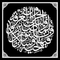 Arabic Calligraphy template, Meaning for all your design needs, banners, stickers, Ramadan flyers, etc vector