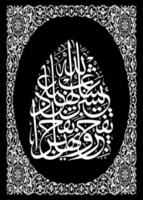 Arabic Calligraphy template, Meaning for all your design needs, banners, stickers, Ramadan flyers, etc vector