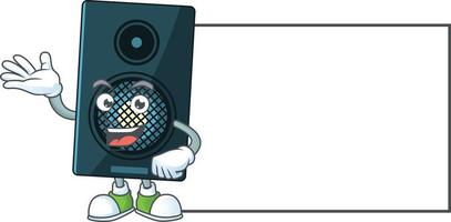 Cartoon character of sound system vector