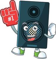 Cartoon character of sound system vector