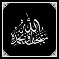 Arabic Calligraphy template, Meaning for all your design needs, banners, stickers, Ramadan flyers, etc vector