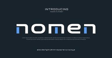 Future modern alphabet font. Typography urban style fonts for sport, technology, digital, movie logo design vector