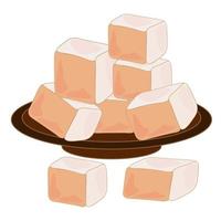 Baking tea sweets. Doodle illustration for the menu.Bakery Cakes, cookies, tea, coffee, bread, toast. vector