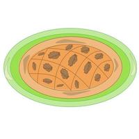 Baking tea sweets. Doodle illustration for the menu. Cakes, cookies, tea, coffee, bread, toast. vector