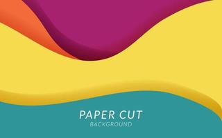 abstract paper cut slime background banner design. vector