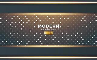 modern dark abstract technology background banner design with gold line and golden rays. Overlap layers with paper effect. Realistic light effect on textured particle background.vector illustration. vector