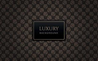 Luxury abstract black and gold linear pattern. Formal premium background template useful for invitation design, gift card, voucher, gift coupon, VIP invitation. Elegant geometric line mesh backdrop. vector