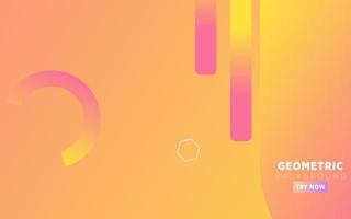 abstract orange gradient geometric background banner design. vector