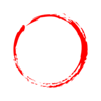 vermelho círculo escova png