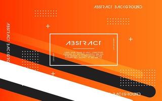 modern Abstract orange background banner design. Geometric element design with circle and line decoration vector