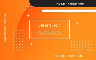 modern Abstract orange background banner design. Geometric element design with circle and line decoration vector