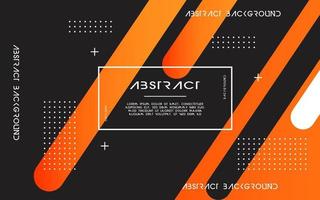 modern Abstract orange background banner design. Geometric element design with circle and line decoration vector