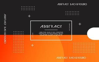 modern Abstract orange background banner design. Geometric element design with circle and line decoration vector