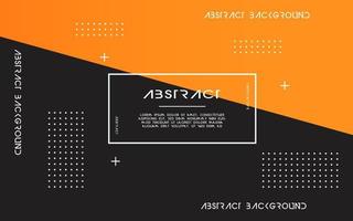 modern Abstract orange background banner design. Geometric element design with circle and line decoration vector