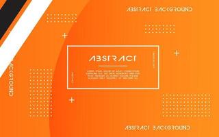 modern Abstract orange background banner design. Geometric element design with circle and line decoration vector