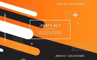 modern Abstract orange background banner design. Geometric element design with circle and line decoration vector