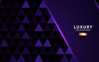 Luxury purple overlay layers background. Realistic light effect on textured purple Triangle background. vector