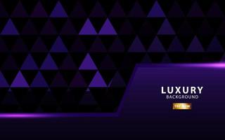 Luxury purple overlay layers background. Realistic light effect on textured purple Triangle background. vector