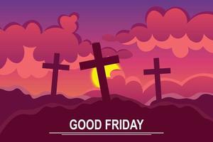 Good Friday background. vector