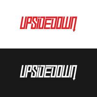 Up Side Down yupography design vector