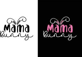 Mama Bunny Design vector