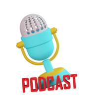 3d Podcast Mikrofon Logo png