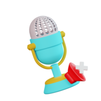 no Podcast 3d icona png