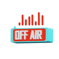 Off Air 3D Icon png