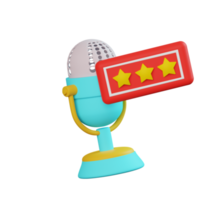 Good Podcast Rating 3D Icon png