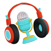 3d Podcast Mic png