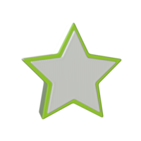 estrella icono 3d hacer transparente antecedentes png