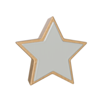 estrella icono 3d hacer transparente antecedentes png