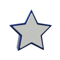 estrella icono 3d hacer transparente antecedentes png