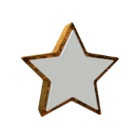 estrella icono 3d hacer transparente antecedentes png