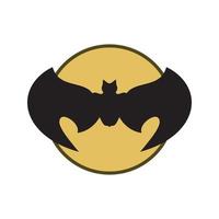 bat vector icon logo template