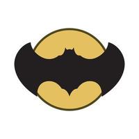 bat vector icon logo template