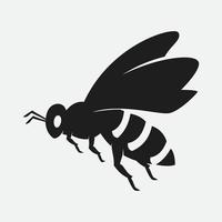 icono de diseño de ilustraciones de logotipo de abeja vector