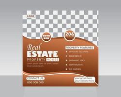 Trendy Social Media Post Template vector