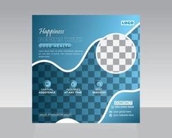 Trendy Social Media Post Template vector