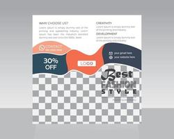 Trendy Social Media Post Template vector