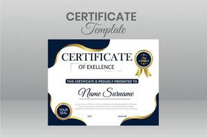 Modern Certificate Template vector