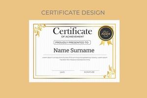 Modern Certificate Template vector