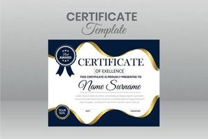 Modern Certificate Template vector