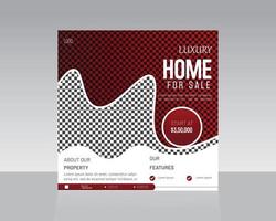 Trendy Social Media Post Template vector