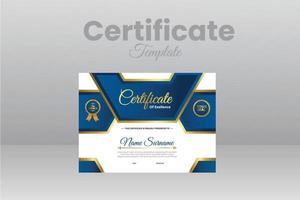 Modern Certificate Template vector