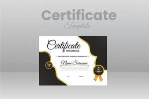 Modern Certificate Template vector